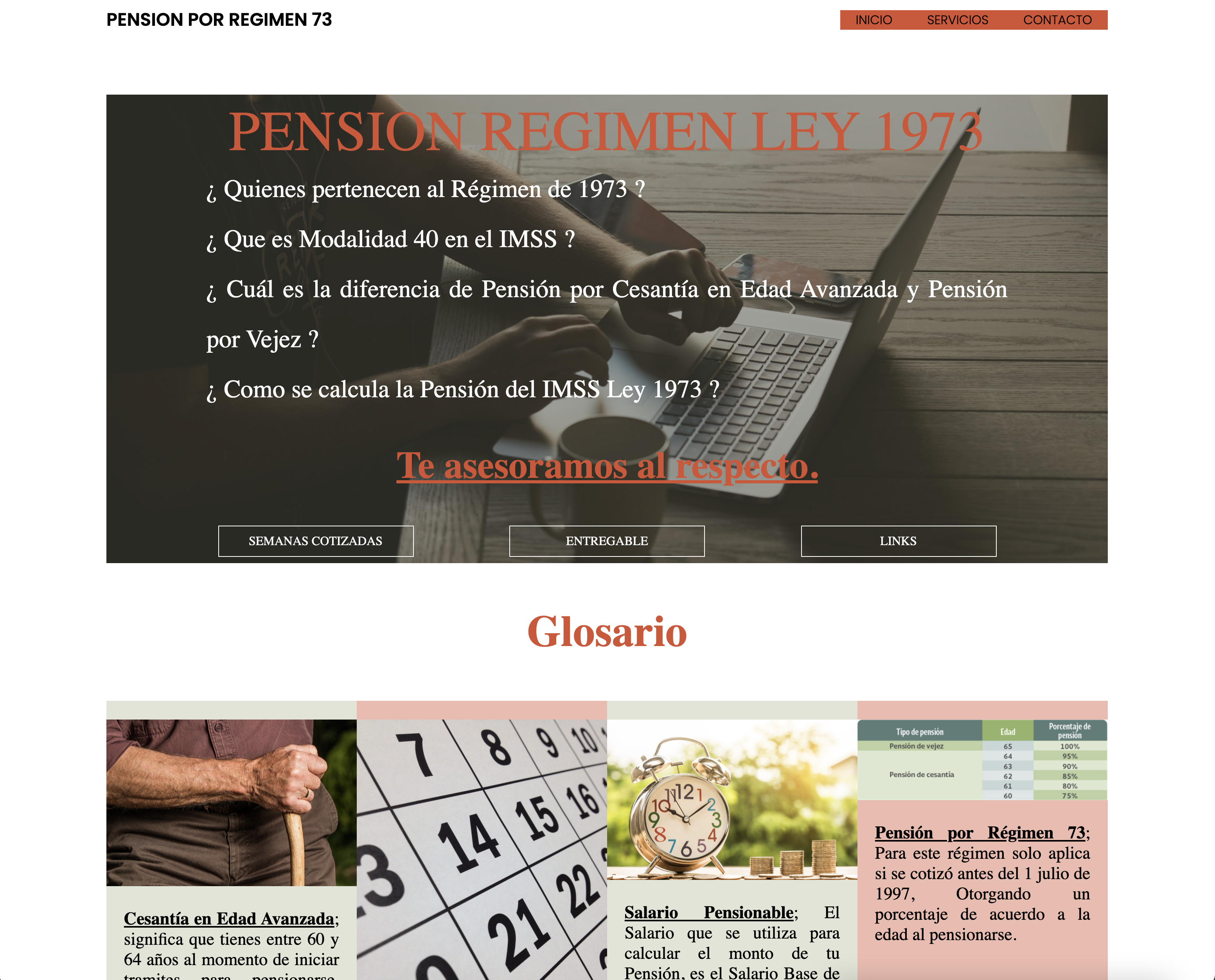 Pensión Régimen 73